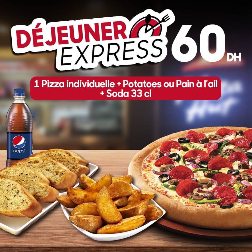 Promos Pizza Hut Maroc Déjeuner Express